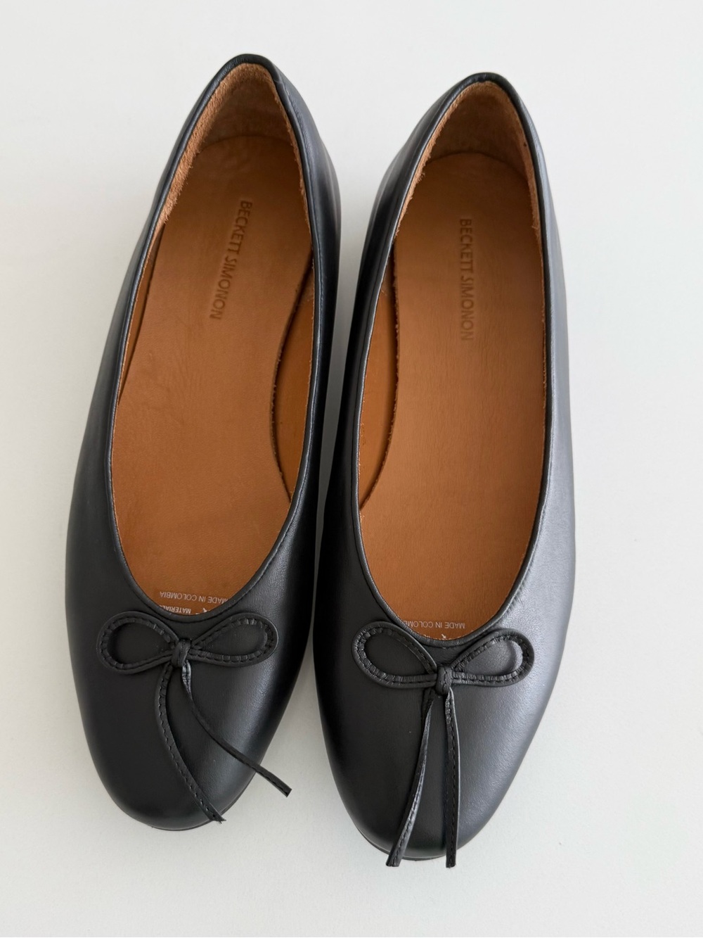 NWOB Beckett Simonon Mona Ballet Flats in Black NEW 7.5